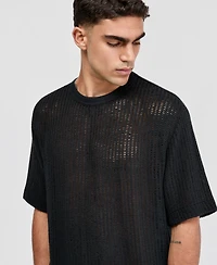 Mode of One Men's Relaxed-Fit Mesh T-Shirt, Macy's Exclusive