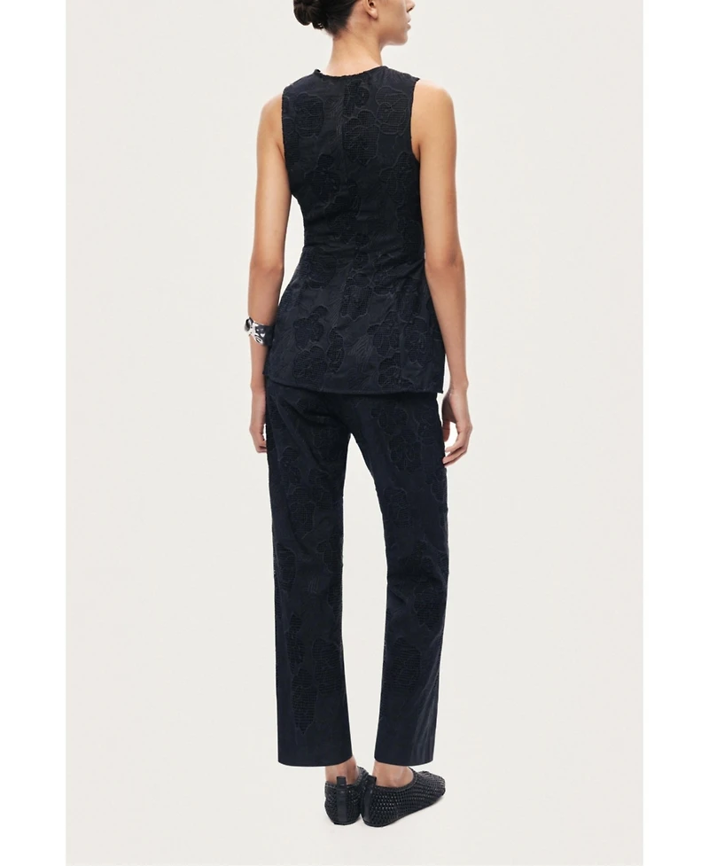 Nocturne Women's Printed Relaxed Straight-Leg Pants