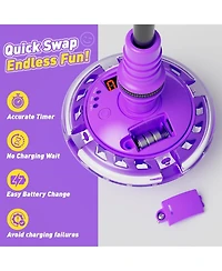 HopeRock Skip Ball Toy for Girls Ages 6-10,Girl Birthday Gifts,3 Fun Modes,Flashing Light-Up Wheel,Led Digital Counter Girl Birthday Gifts