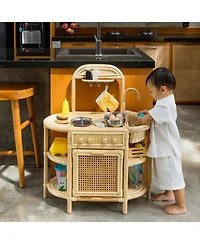 Momiji Dreamer Handcrafted Rattan Play Kitchen