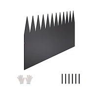 Sugift Steel Landscape Edging 4 Pack 40 x 12 in Rust Resistant Metal