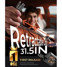 Lisen Retractable Car Charger 69W, 4-Port Fast Charging Car Adapter with Usb-c and Usb-a, Multi Device Car Charger for iPhone, Samsung, Tablets