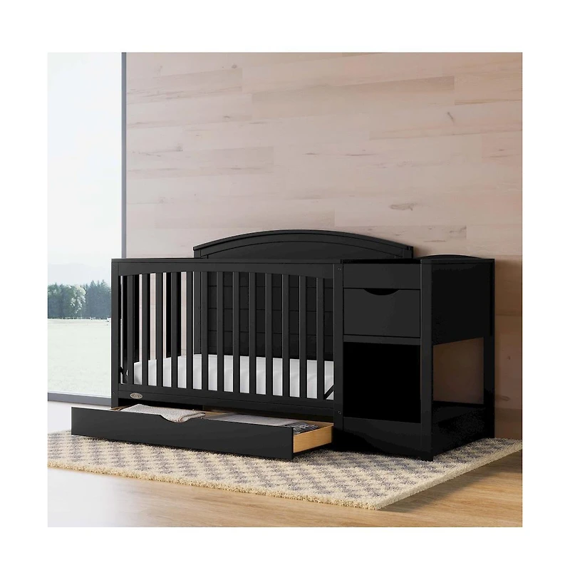 Graco Bellwood 5-in-1 Convertible Crib and Changer with Drawer