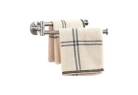 Phying Kitchen Swivel Towel Bar 9-Inch, Swivel Towel Rack for Dish Towel, Double Towel Bar 2-Arm Wall Mounted, Sus 304 Stainless Steel, Brushed Finish