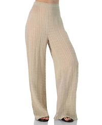 Ivonne Women's Wide-Leg Elastic Waist Pants