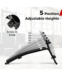 Home Gym Sit Up Bench Adjustable Decline Exercise Bench