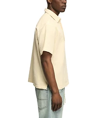 Lucky Brand Men's Double Cloth Popover Short-Sleeve Polo Shirt