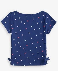 Epic Threads Girls' 5-20 Hearts-Print Ribbed Tee, Macy's Exclusive