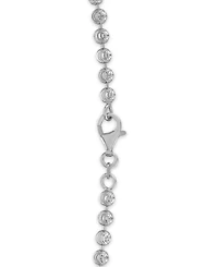 Macy's Men's Polished Moon Bead Chain Necklace in Sterling Silver