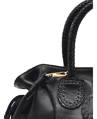 Carlos Falchi Mini Satchel Leather Bag