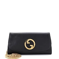Pre-Owned Gucci Blondie Nm Continental Chain Wallet Leather