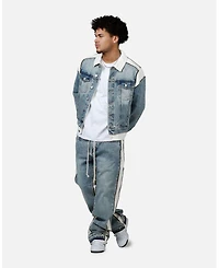 mnml Men's Ultra Baggy Border GN8 Denim Jeans
