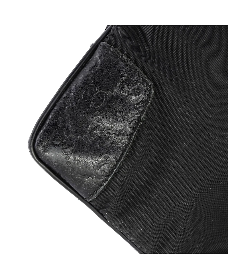 Pre-Owned Gucci Large Zip Top Messenger Bag Guccissima Leather