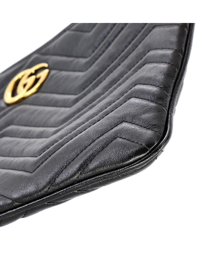 Pre-Owned Gucci Gg Marmont Clutch Matelasse Leather