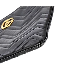Pre-Owned Gucci Gg Marmont Clutch Matelasse Leather