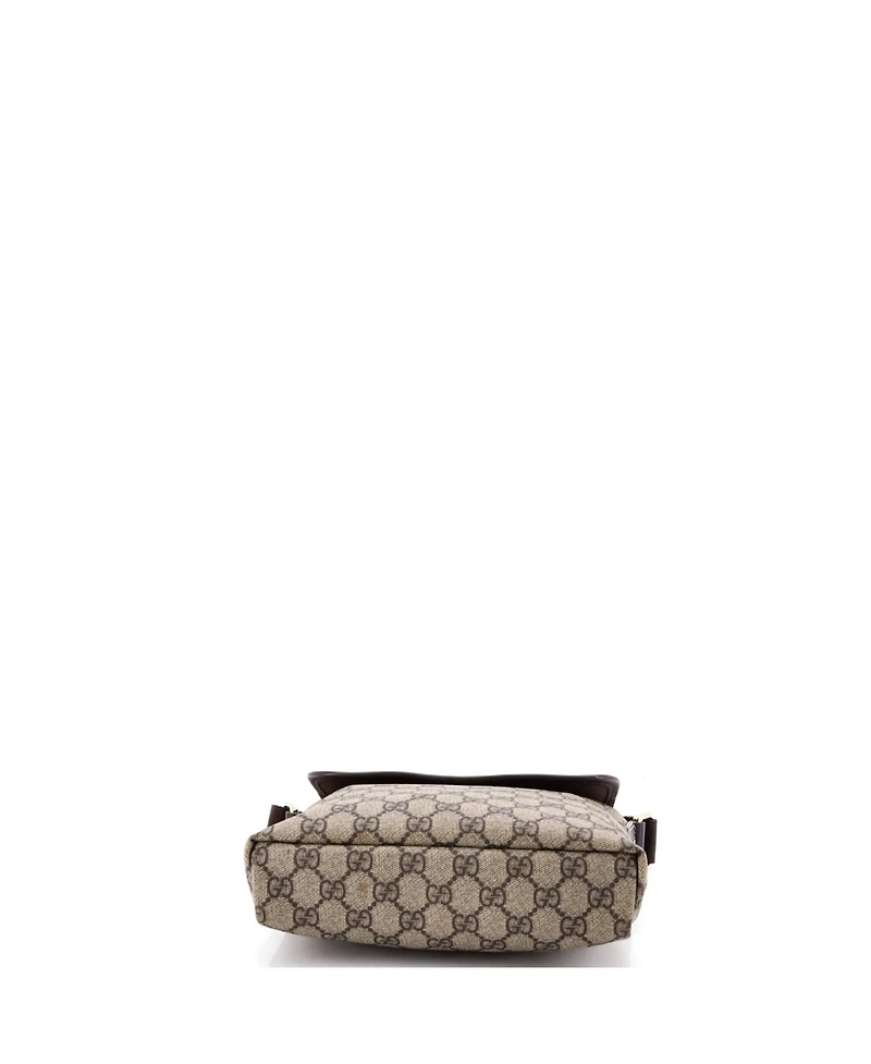 Pre-Owned Gucci Small Flap Messenger Gg Coated Canvas