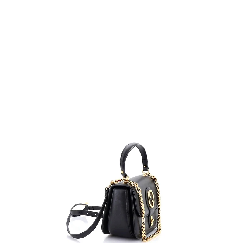 Pre-Owned Gucci Small Blondie Nm Chain Top Handle Bag Leather