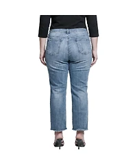 Standards & Practices Women's Raw Hem Boyfriend Jeans
