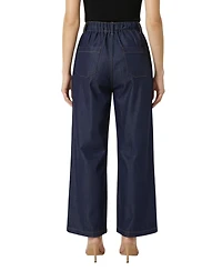 Modenaire Women's High Waist Pleated Wide Leg Pants