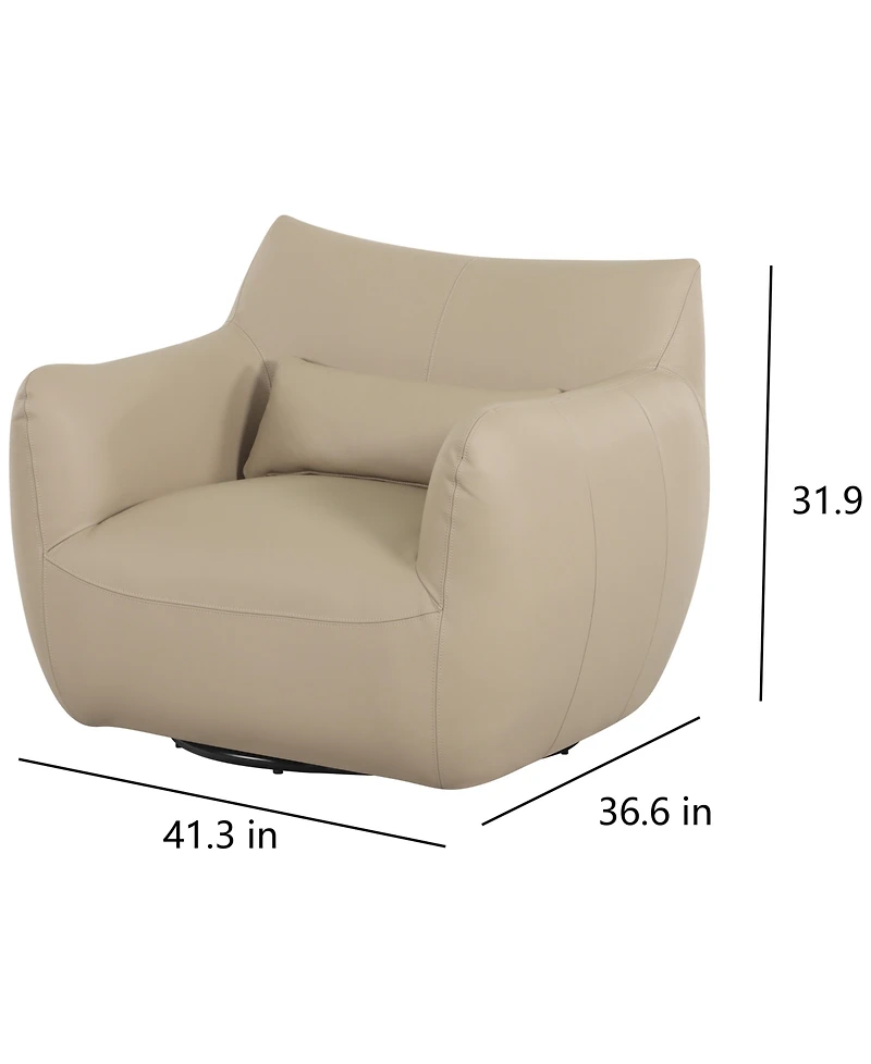 Versa 41" Leather Swivel Chair