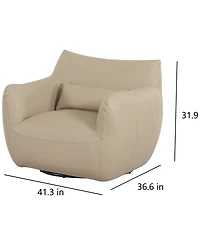 Versa 41" Leather Swivel Chair