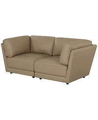 Versa 2-Pc. Leather Sofa