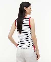 Tommy Hilfiger Women's Tie-Detail Sleeveless Cotton Top