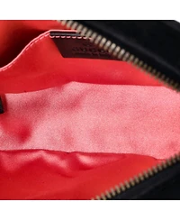 Pre-Owned Gucci Gg Marmont Belt Bag Matelasse Velvet