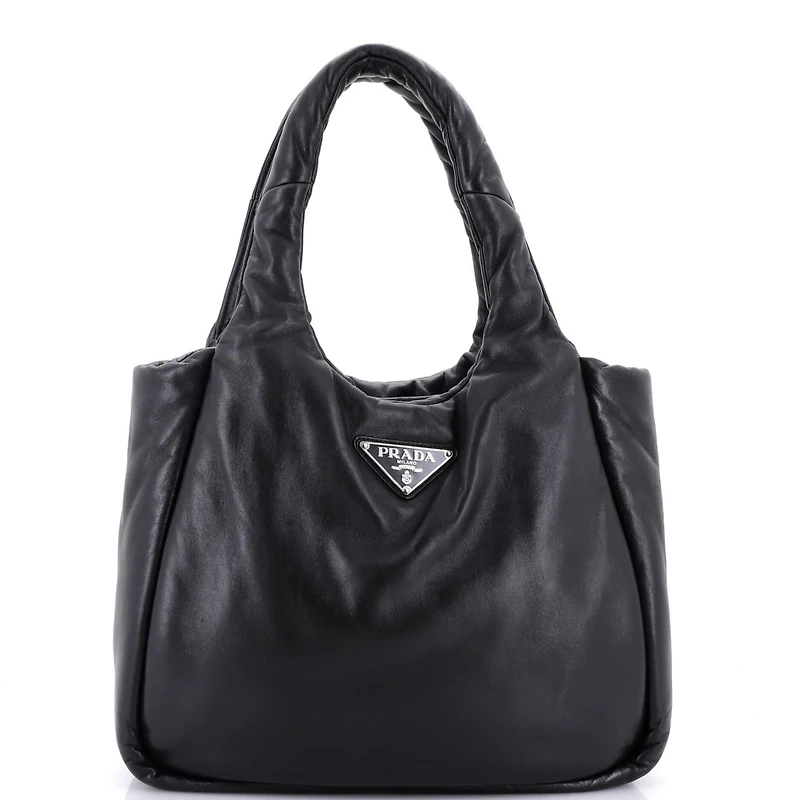Pre-Owned Prada Medium Padded Soft Tote Leather