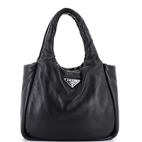 Pre-Owned Prada Medium Padded Soft Tote Leather