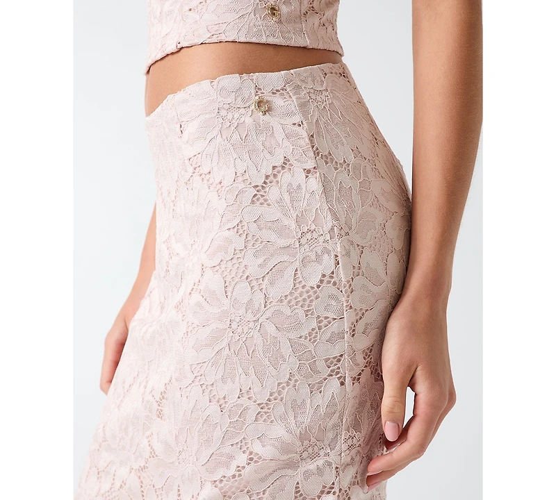 Guess Women's Katrina Midi Lace Pencil Skirt