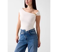 Guess Women's Suni Short-Sleeve Off-The-Shoulder Top