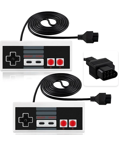 ECHTPeak Classic Nes Controllers for Nes 8 Bit Entertainment System Console Control Pad