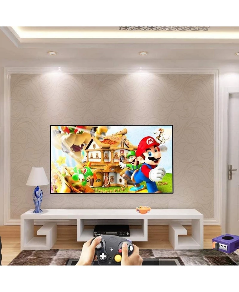 ECHTPeak Wireless Game Cube Controller, 2.4G Classic Gamepad with Receiver Adapter for Wii Ngc Gc