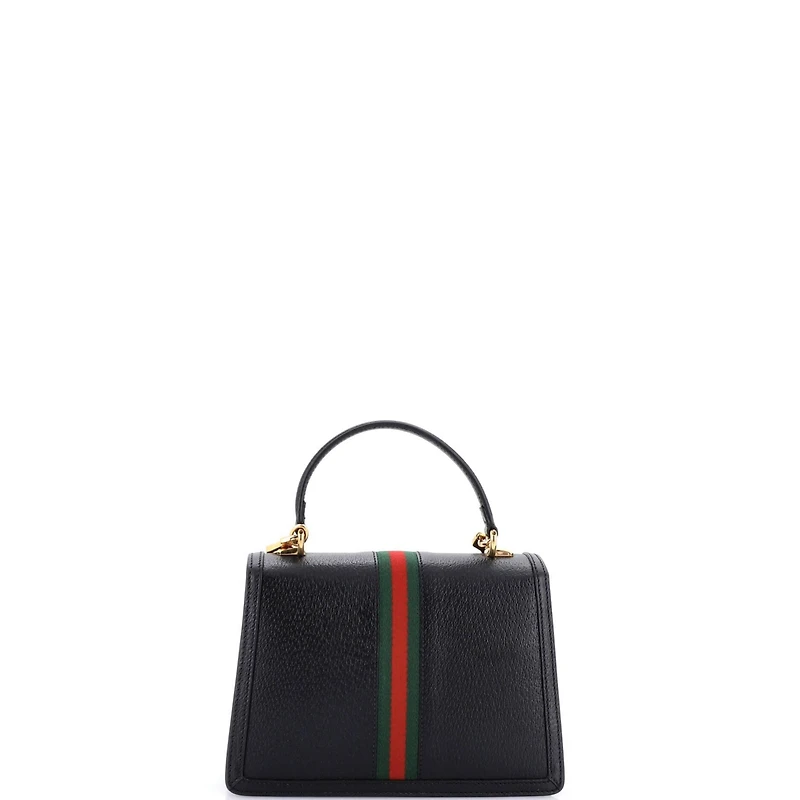 Pre-Owned Gucci Small Ophidia Flap Top Handle Bag Leather