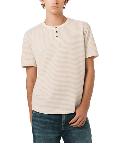 Buffalo David Bitton Men's Striped Short-Sleeve Henley T-Shirt