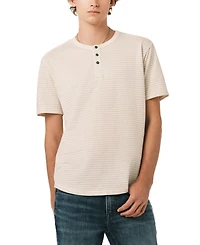 Buffalo David Bitton Men's Striped Short-Sleeve Henley T-Shirt