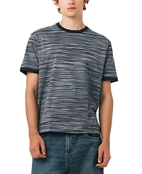 Buffalo David Bitton Men's Horizontal Stripe Pattern T-Shirt