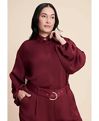 Eloquii Women's Plus High Low Hem Tunic