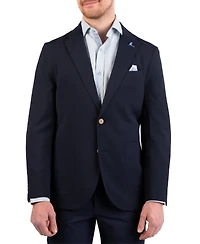 Tailorbyrd Men's Textured Stripe Seersucker Sport Coat