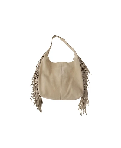 Elle Collection Suede Fringe Bag