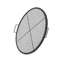 Sugift 36 in Round Fire Pit Grill Grate X-Marks Heavy Duty Steel Camp Bbq Grate