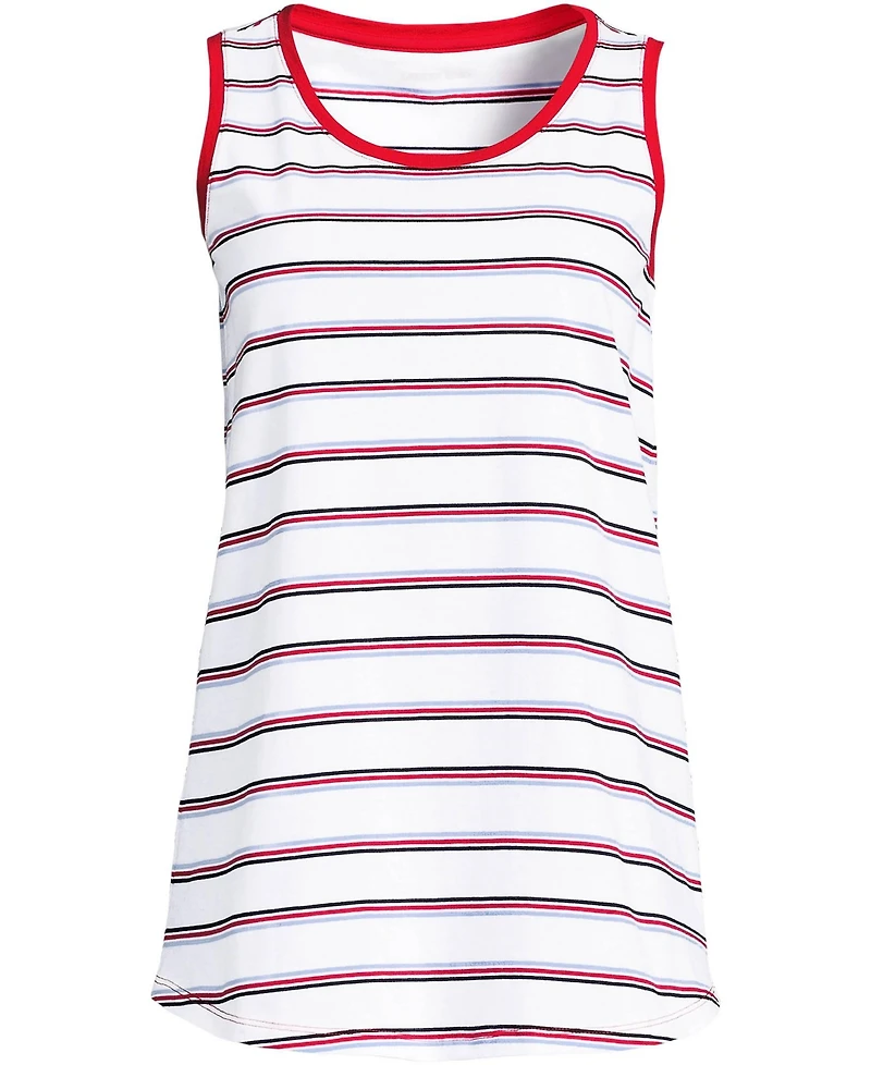Lands' End Petite Supima Cotton Tunic Tank Top
