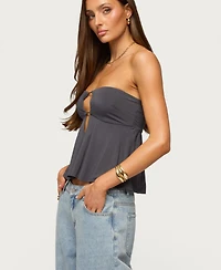Edikted Women's Nikita Strapless Cutout Top