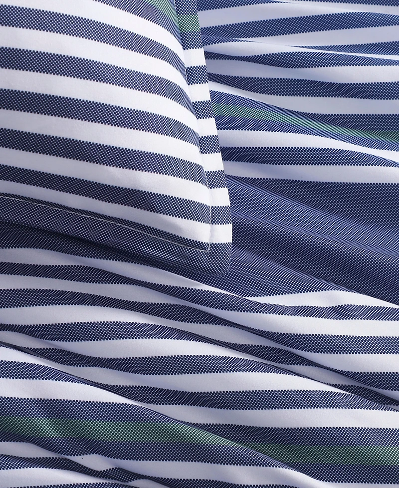 Tommy Hilfiger Lido Stripe Washed Microfiber -Pc. Comforter Set