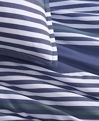Tommy Hilfiger Lido Stripe Washed Microfiber -Pc. Comforter Set