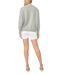 Vince Camuto Women's Sparkler Motif Crewneck Sweater
