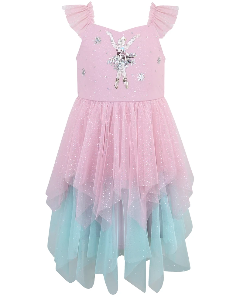 Pink & Violet Girls' 2T-6X Short-Sleeve Dress