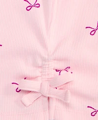 Epic Threads Girls' 5-20 Bows-Print Ribbed Tee, Macy's Exclusive