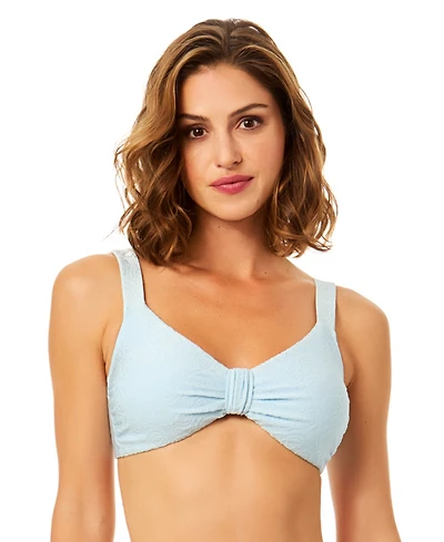 CeCe Women's V-Neck Adjustable Straps Knot Bikini Top